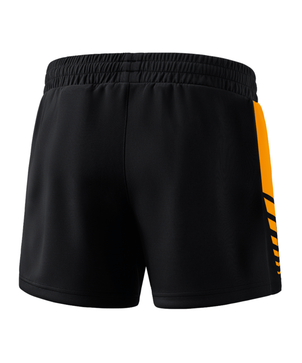 Erima Six Wings Worker Short Damen Schwarz Orange - schwarz