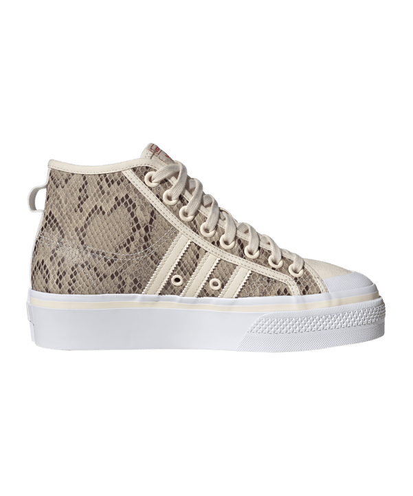 adidas Originals Nizza Platform Mid Damen Braun - weiss