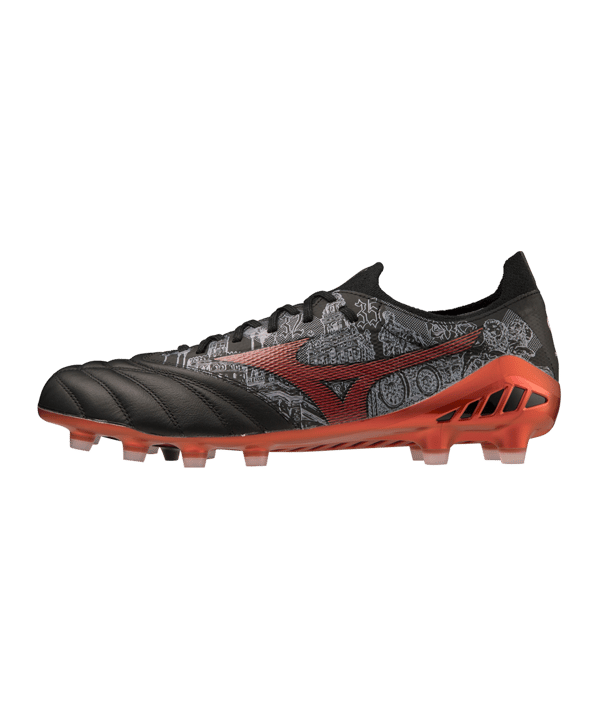 Mizuno Morelia Neo III FG Sergio Ramos 4 Schwarz Rot F04 - schwarz