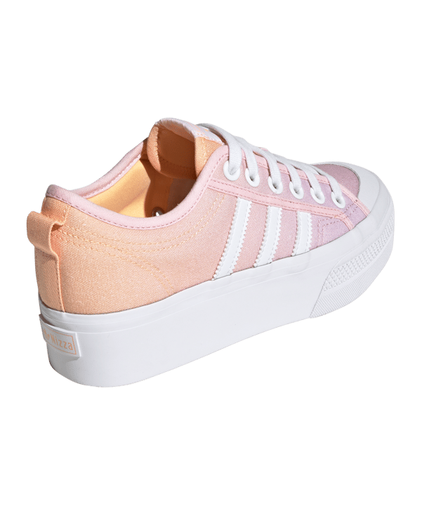 adidas Originals Nizza Platform Damen Weiss Pink - weiss
