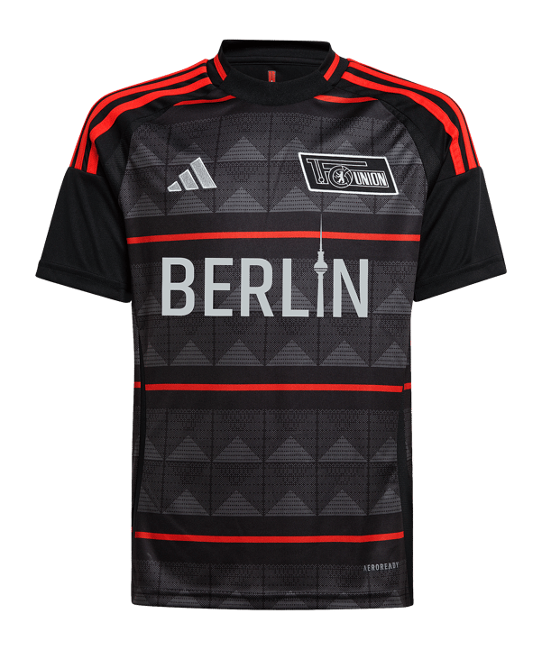 adidas 1. FC Union Berlin Trikot Away 2024/2025 Kids Schwarz - schwarz