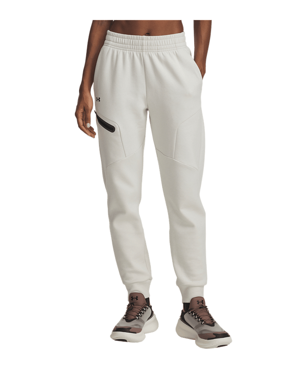 Under Armour Unstoppable Fleece Jogginghose Damen Weiß F110 - weiss