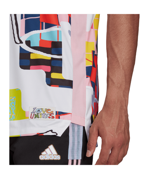 adidas House of Tiro Love Unites Trikot Pink Blau - mehrfarbig