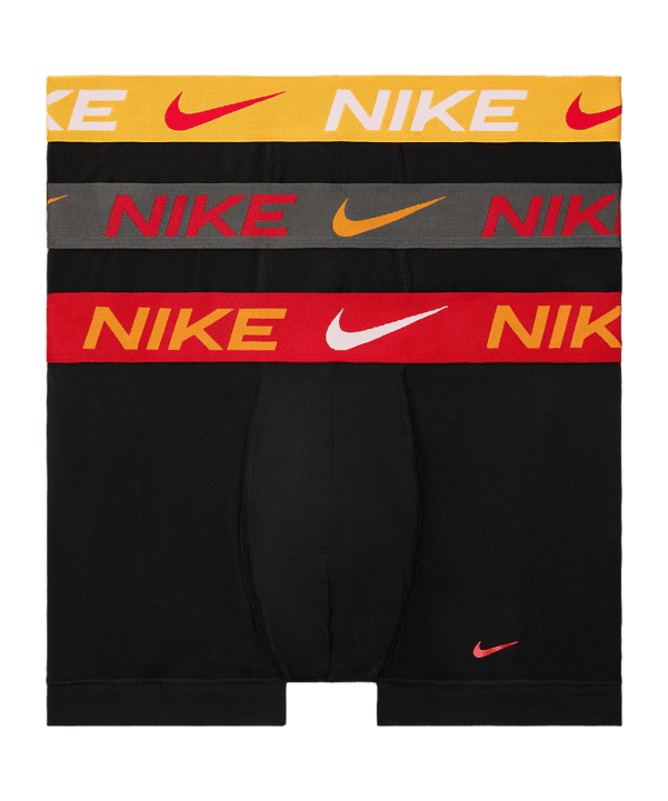 Nike Trunk 3Pk Boxershorts Zwart Kjrf - zwart
