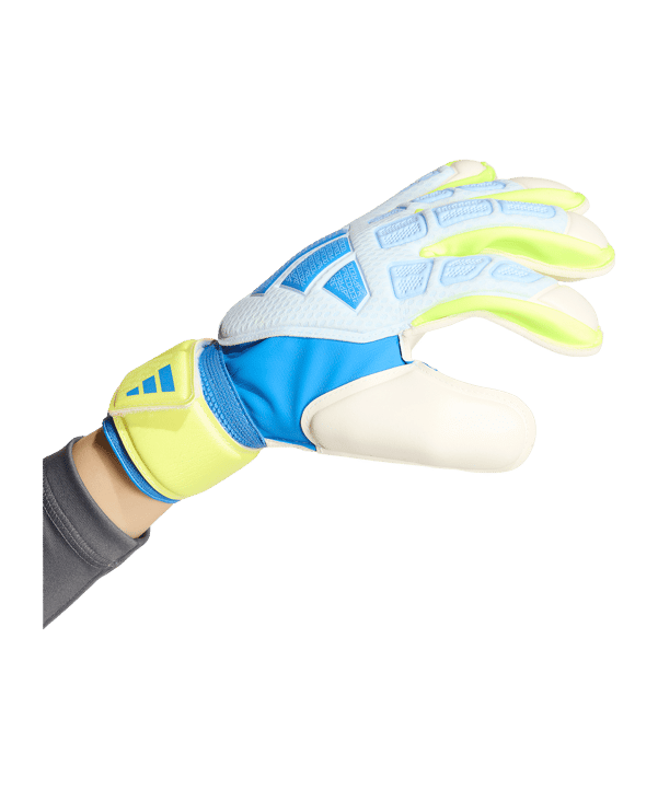 adidas Predator Match Fingersave Torwarthandschuhe Kids Blau - blau