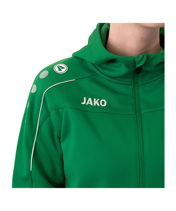 JAKO Classico Kapuzenjacke Damen Grün F06