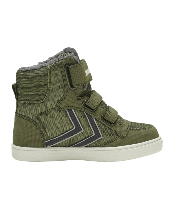 hummel Stadil Super Poly Boot Mid Recycle Sneaker Kids Grün F6086 - gruen