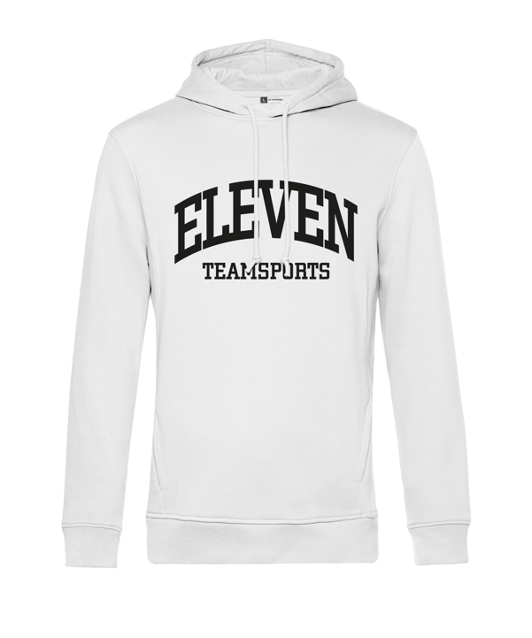 11teamsports ELEVEN Hoody Weiss Schwarz - weiss