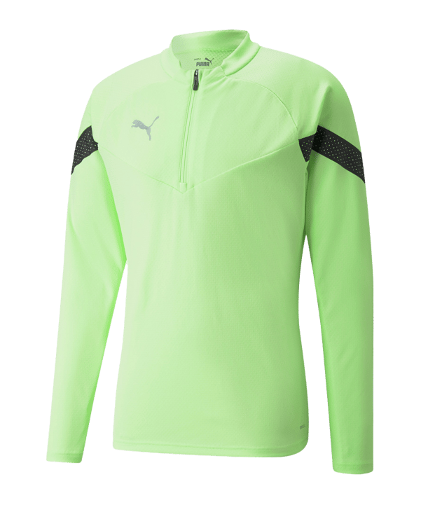 PUMA teamFINAL Training 1/4 Zip Sweatshirt F20 - gruen