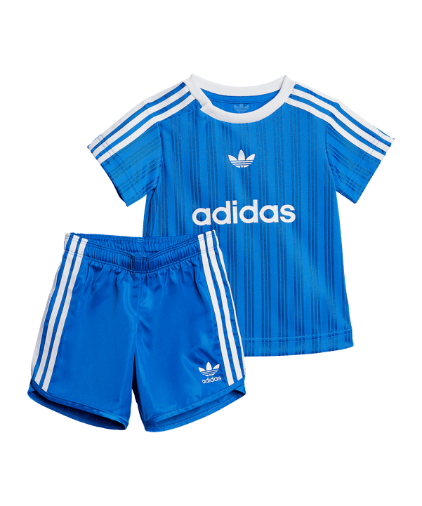 adidas Football Trikot Set Kids Blau - blau
