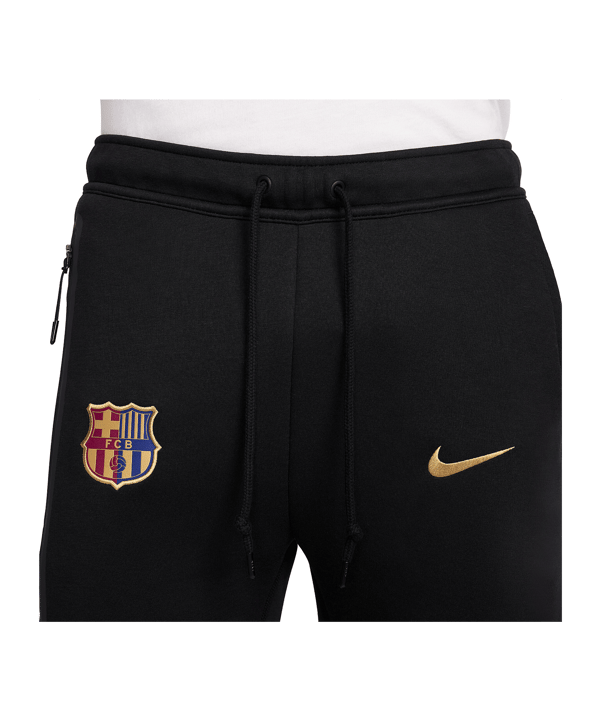 Nike FC Barcelona Tech Fleece Jogginghose Schwarz F010 - schwarz