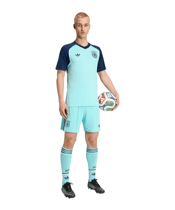 adidas DFB Deutschland Prematch Trikot Away WM 2026 Türkis - tuerkis