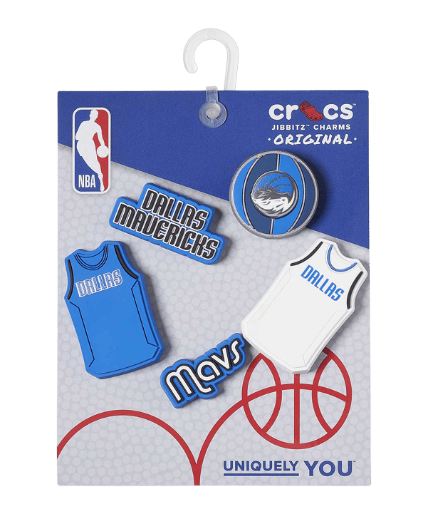 Crocs Nba Dallas Mavericks Jibbitz 5Er Pack Pin Pin Blau - blau