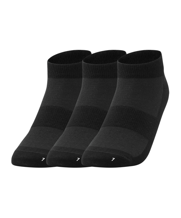 JAKO Füsslinge 3er Pack Schwarz F08 - schwarz