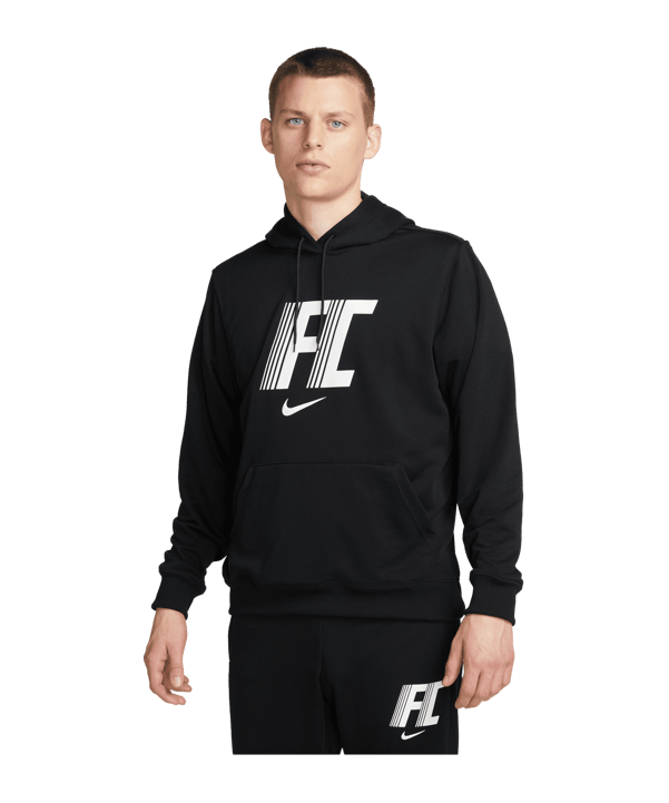 Nike F.C. Fleece Hoody Schwarz F010 - schwarz
