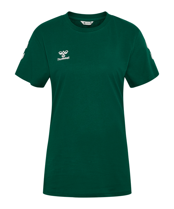 Hummel Go 2.0 Chevron T-Shirt Damen Grün F6140 - gruen