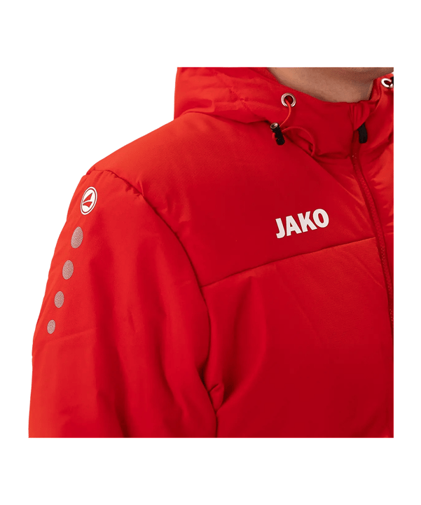 JAKO Team Veste à capuche Rouge C100 - rouge
