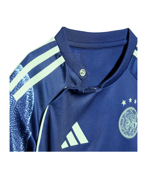 adidas Ajax Amsterdam Baby Trikot Set Away 2025/2026 Kids Blau - blau