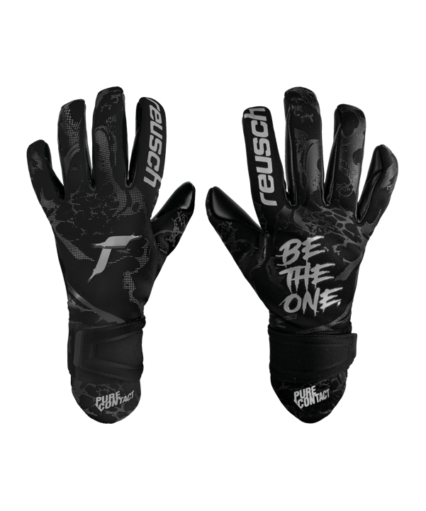 Reusch Pure Contact Infinity Torwarthandschuh Kids Schwarz F7700 - schwarz