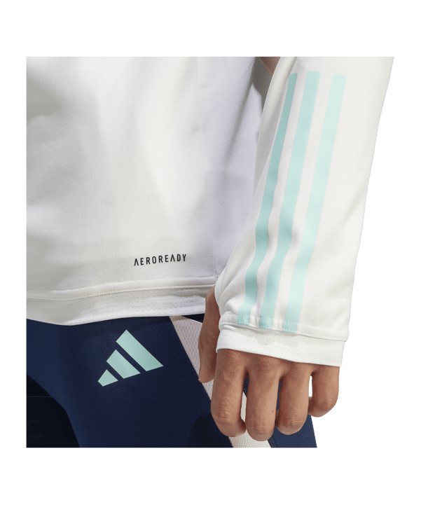 adidas Ajax Amsterdam HalfZip Sweatshirt Weiss - weiss