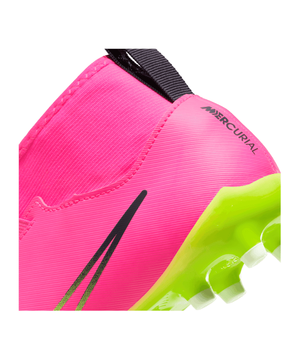 Nike Jr Air Zoom Mercurial Superfly IX Academy FG/MG Luminous Kids Pink Gelb F605 - rosa