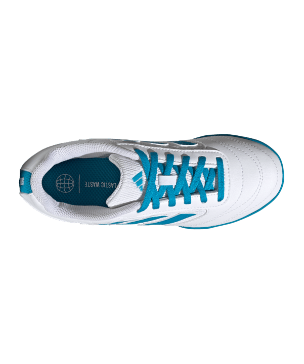 adidas Super Sala 2 Halle Kids Weiss Blau - weiss
