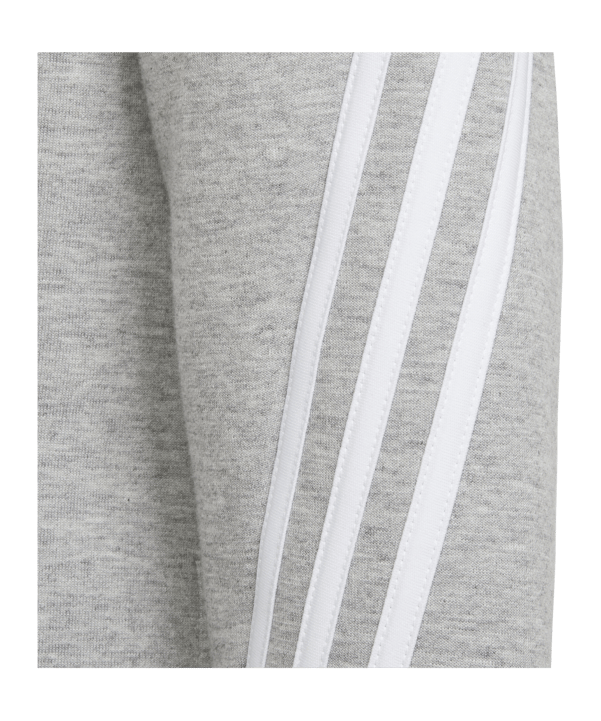 adidas Future Icons Kapuzenjacke Kids Grau Weiss - grau