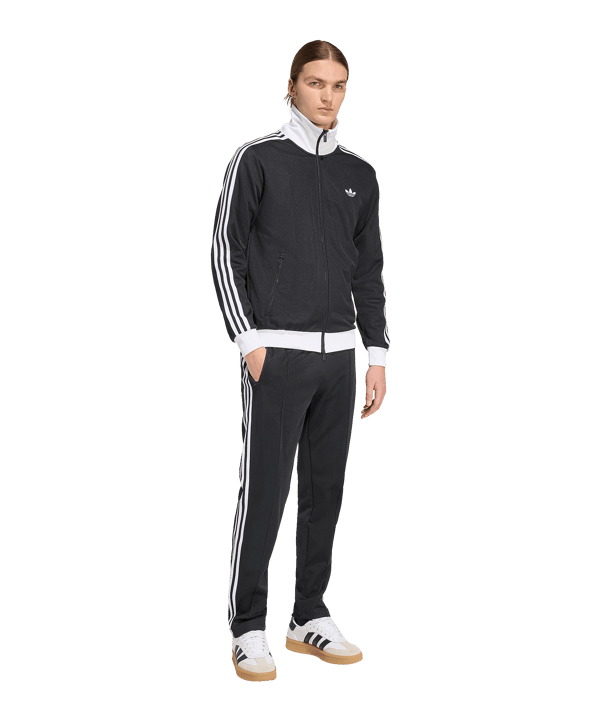 adidas Originals Classic Track Top Trainingsjacke Schwarz - schwarz