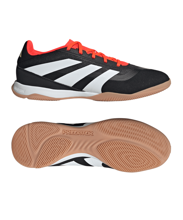 adidas Predator League IN Halle Solar Energy Schwarz Weiss Rot - schwarz