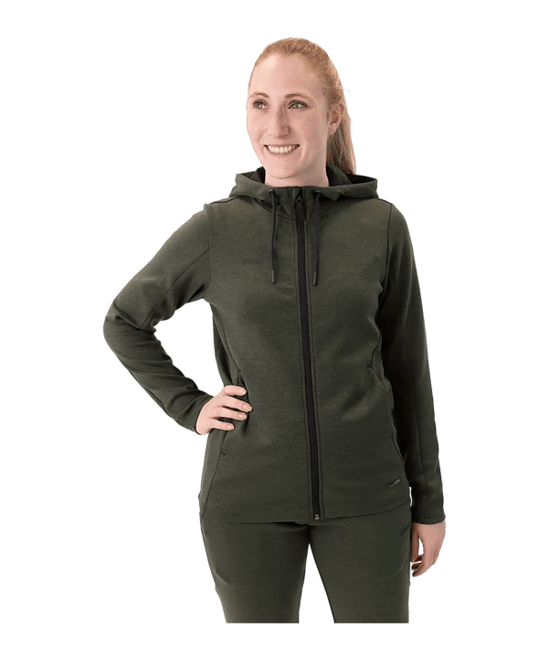 JAKO Premium Basic Giacca con cappuccio Donna Verde C28 - verde