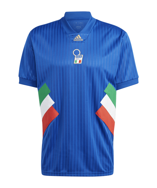 adidas Italien Icon Trikot Blau - blau