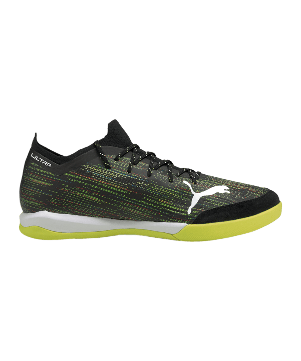 PUMA ULTRA Game On 1.2 Pro Court Schwarz Weiss Gelb F01 - schwarz