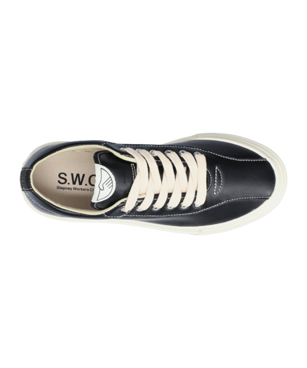 Stepney Dellow Leather Damen Schwarz Weiss - schwarz