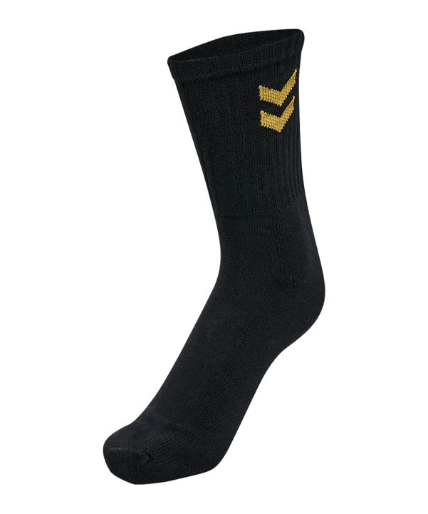 Hummel hmlE24C Socken Schwarz Gold F2128 - schwarz