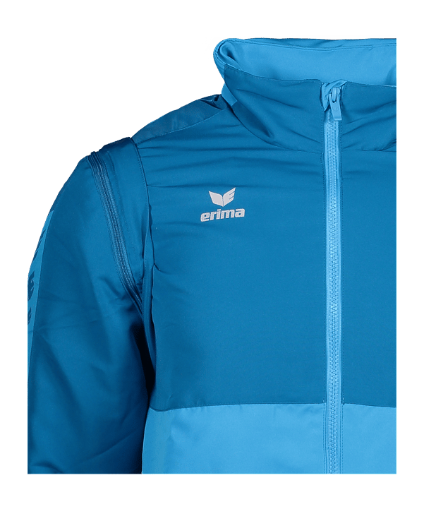 Erima SIX WINGS Jacke abnehmbare Ärmel Hellblau - blau