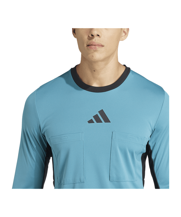 adidas Referee 24 Schiedsrichtertrikot langarm Blau - blau