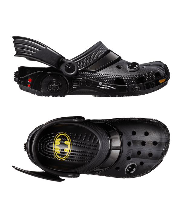Crocs Batman Batmobile Clog Badelatsche Schwarz - schwarz