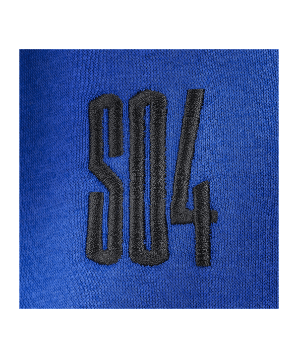 adidas FC Schalke 04 Essentials Kapuzenjacke Kids Blau - blau