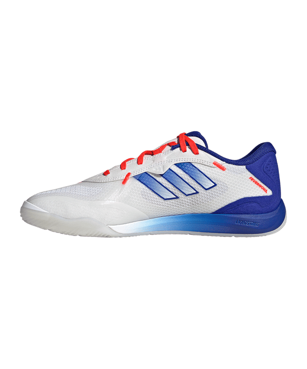 adidas Fevernova Court IN Weiss Blau - weiss