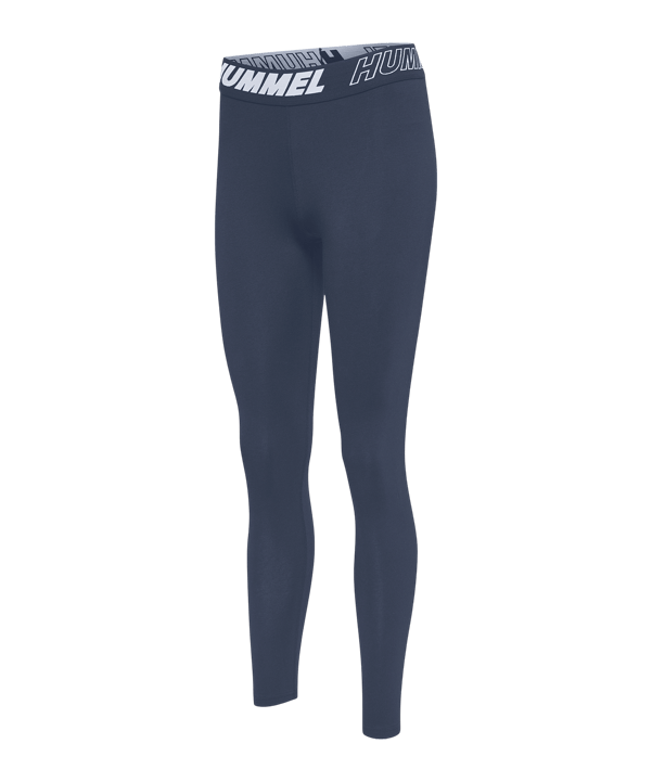 Hummel hmlTE Maja Mid Waist Leggings Damen F7954 - blau
