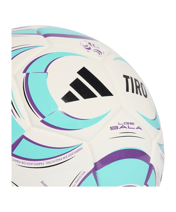 adidas Tiro League Sala Trainingsball Weiß - weiss
