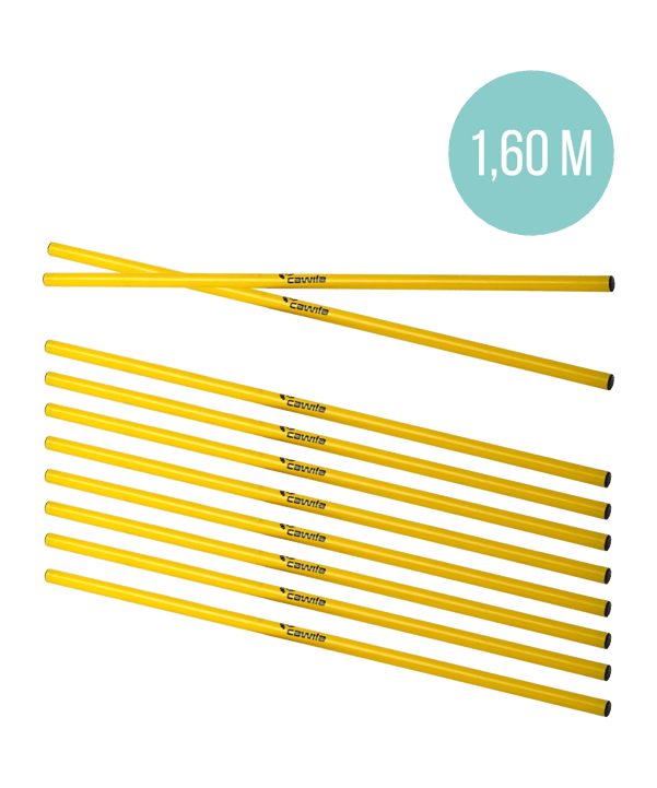 Cawila Trainingsstange L | 1,60m | Ø 25mm | Gelb - gelb
