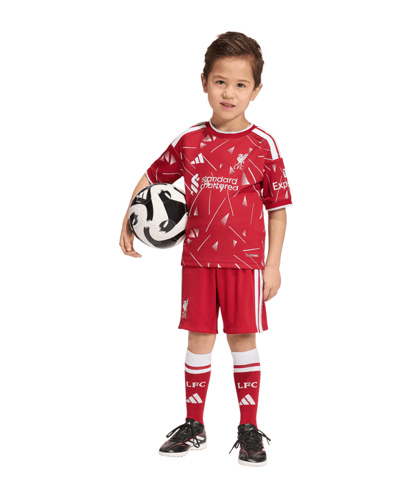 adidas FC Liverpool Trikot Set Home 2026/2027 Kids Rot