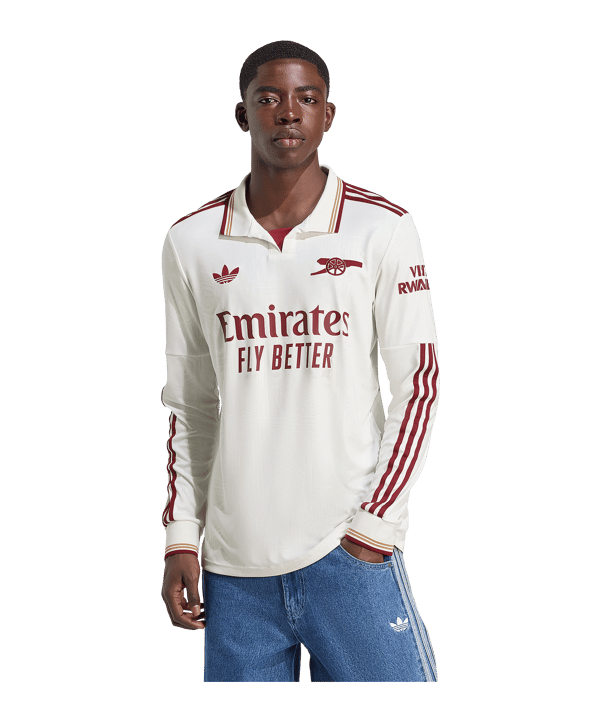 adidas FC Arsenal London Trikot langarm 3rd 2025/2026 Weiß - weiss