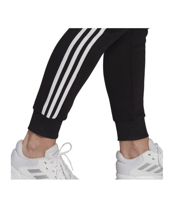 adidas Essentials Fleece Jogginghose Damen Schwarz - schwarz