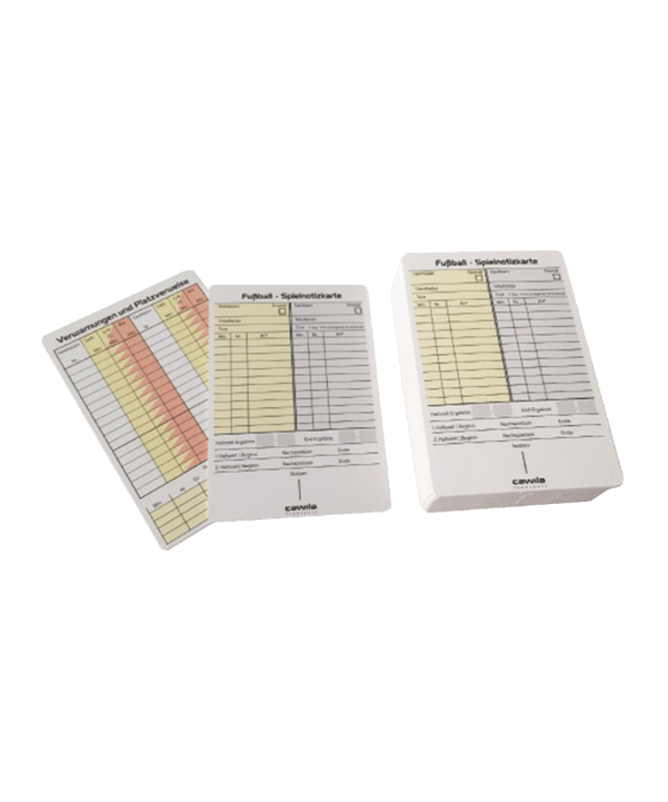 Cawila Set of 50 Football Notitiekaarten Wit - wit