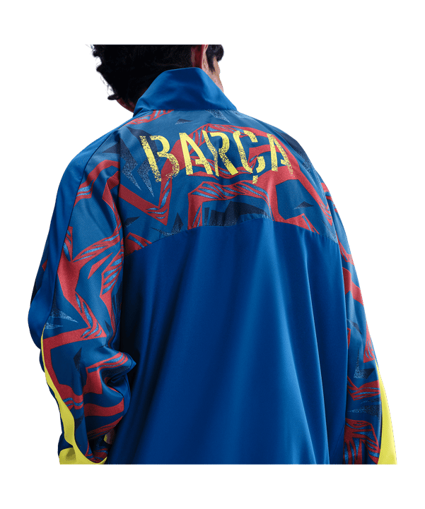 Nike FC Barcelona Strike Woven Trainingsjacke Blau F431 - blau