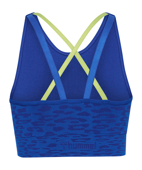 Hummel Mt Leo Seamless Sport-BH Sport-BH Damen Blau F7334 - blau