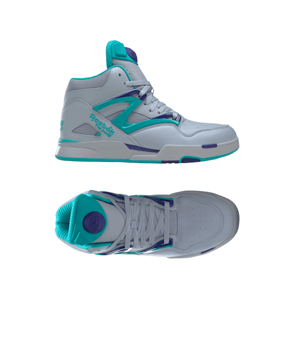 Reebok Pump Omni Zone II Weiss Blau Lila - weiss