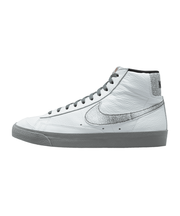 Nike Blazer Mid 77 EMB Weiss Grau Schwarz F100 - weiss